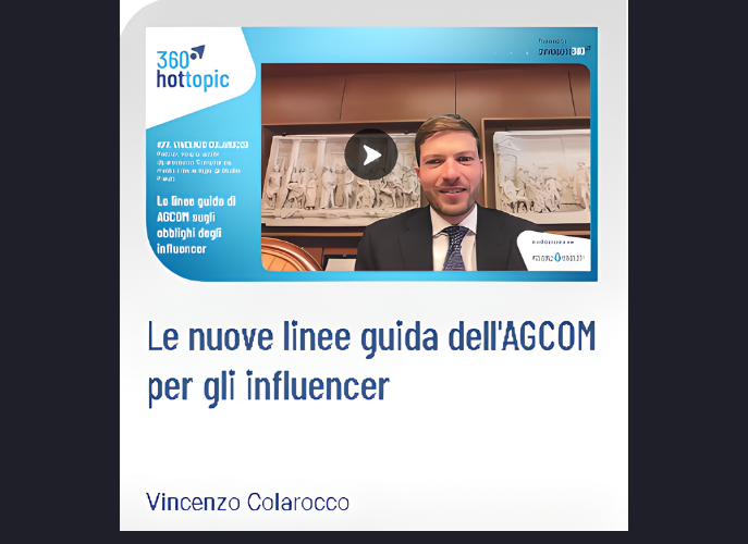 Studio Previti | Le Linee Guida di AGCOM sugli obblighi degli influencer