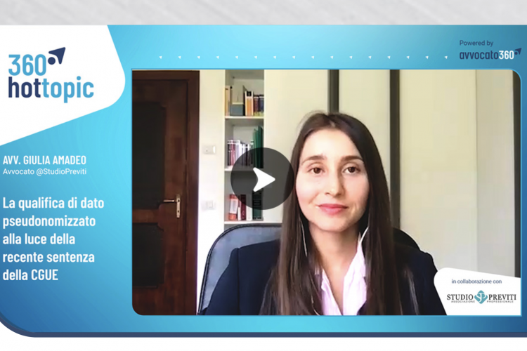 Dato pseudonomizzato e recente sentenza della CGUE
