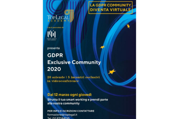 GDPR Exclusive Community 2020 – La tavola rotonda virtuale