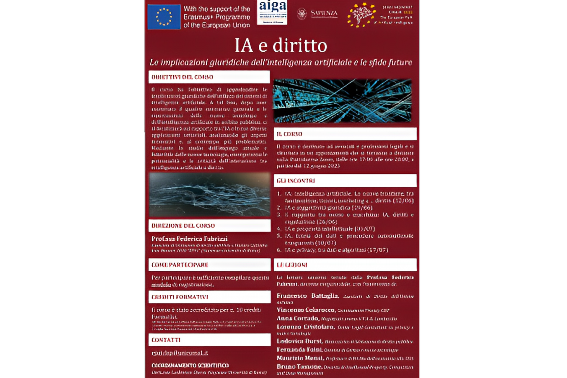 Corso - IA e diritto: le implicazioni giuridiche dell’intelligenza artificiale e le sfide future